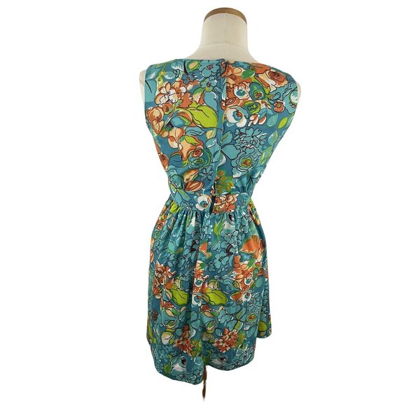 Vintage 70s TeJo of California Women's Hawaiian Tropical Floral Dress - Picture 8 of 9